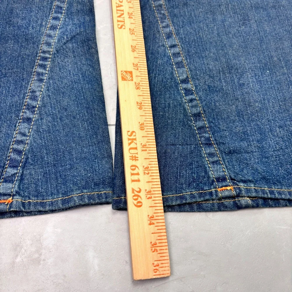 True Religion Joey World Tour Jeans 34 Made USA Flare Distressed Y2K Denim